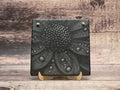 Laser Engraved Dew-Covered Daisy on Slate